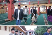 Momen Hangat Lebaran, Rifandi Putra Berbaur Bersama Ribuan Jemaah di Masjid Al-Fathul Akbar