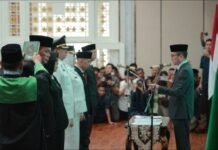 Wali Kota Ratu Dewa Lantik Rifandi Putra Sebagai Camat Kertapati