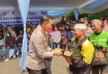 Polda Sumsel Perkuat Ketahanan Pangan Nasional Lewat Pembagian Sembako pada Hari Bhayangkara ke-80